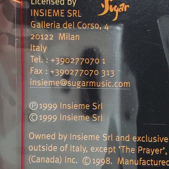 Andrea Bocelli Sogno CD Operatic Classic Vocal Ballad Music 1999 Sealed - Picture 6 of 9